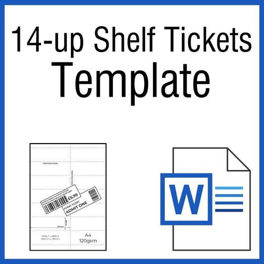 OfficeGear Shelf Cards 14-Up: Printable Template [TSH-14]
