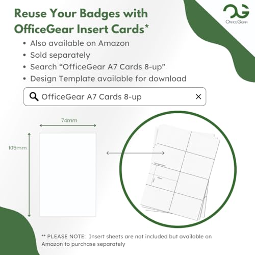 OfficeGear Event Badge Holder - A7 Size