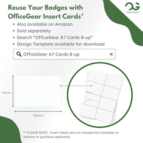 OfficeGear Event Badge Holder - A7 Size