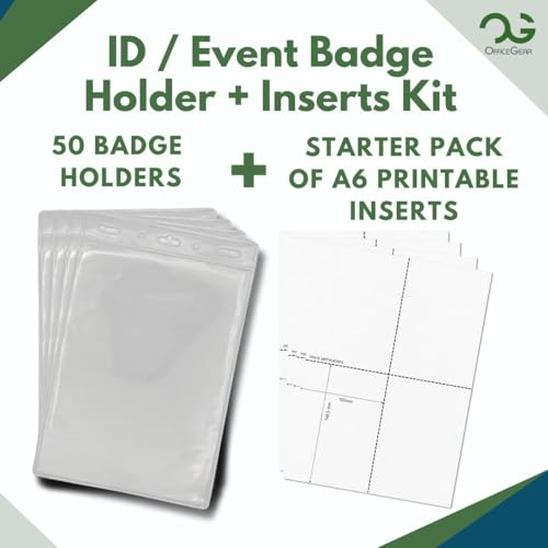 OfficeGear Event Badge Holder - A6 Size