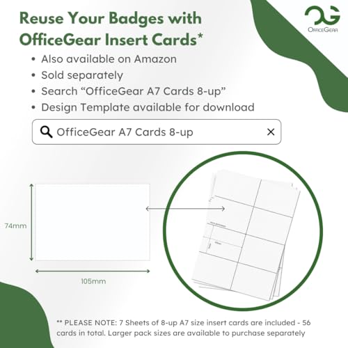 OfficeGear Event Badge Holder - A7 Size