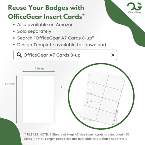 OfficeGear Event Badge Holder - A7 Size