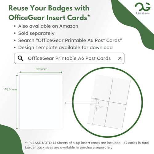 OfficeGear Event Badge Holder - A6 Size