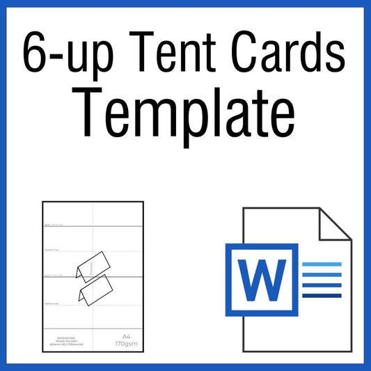 OfficeGear Tent6 Cards 6-Up Printable Template [TTT-6]
