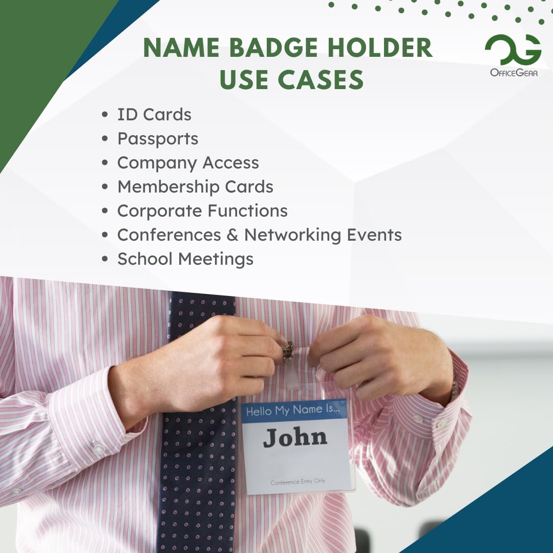 OfficeGear Event Badge Holder - A6 Size