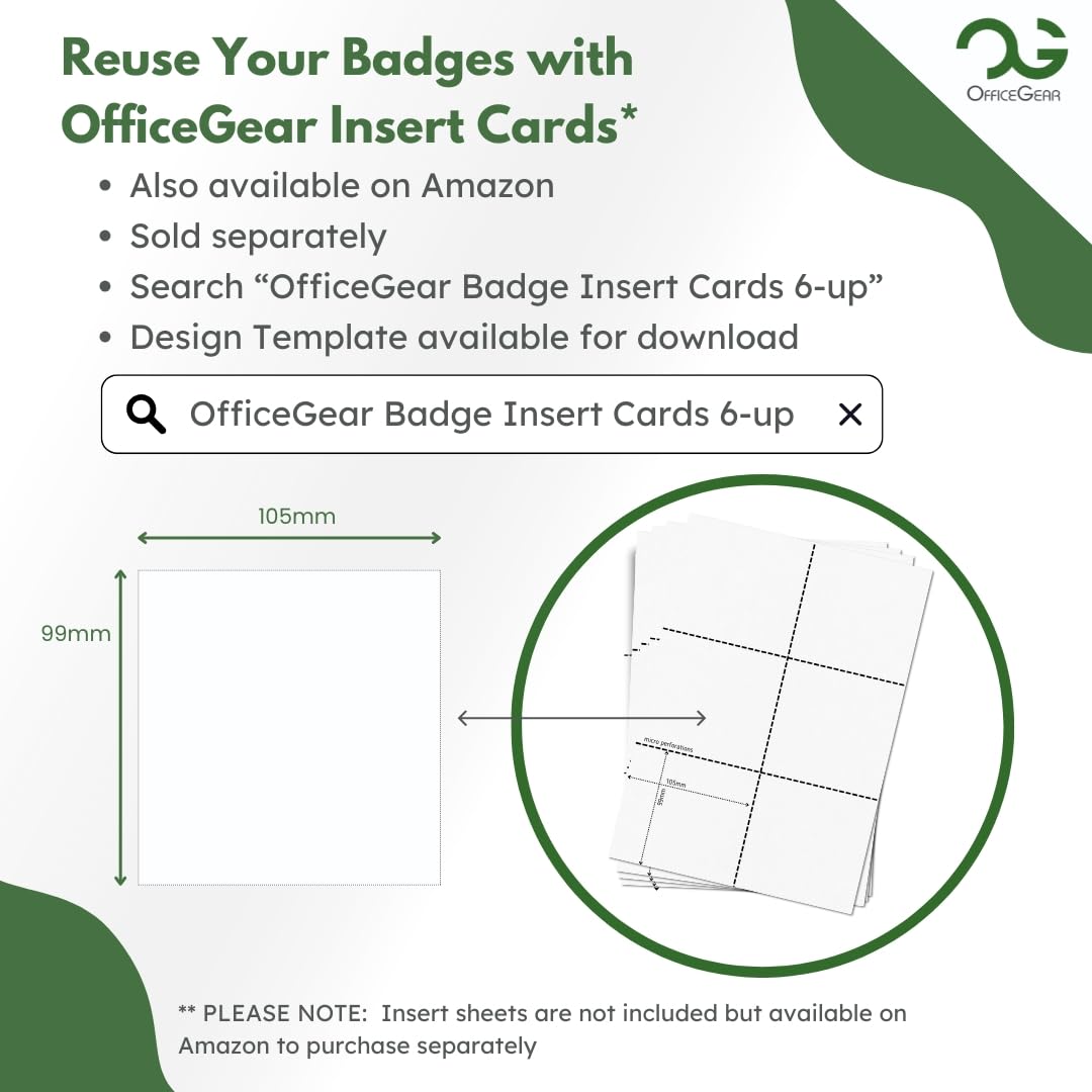 OfficeGear Event Badge Holder - A6 Size
