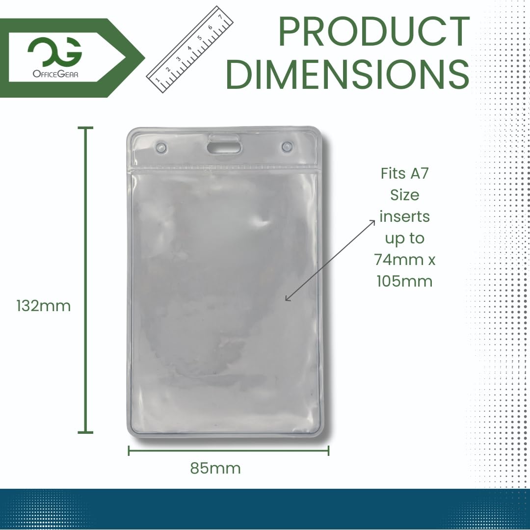 OfficeGear Event Badge Holder - A7 Size
