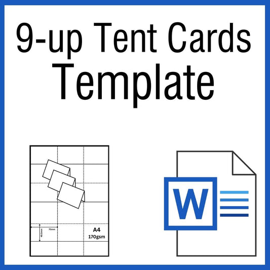 OfficeGear Tent9 Cards 9-Up Printable Template [TTT-9]