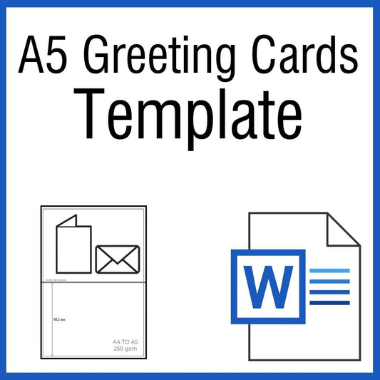 OfficeGear A5 Greeting Cards: Printable Template [TGC-1]