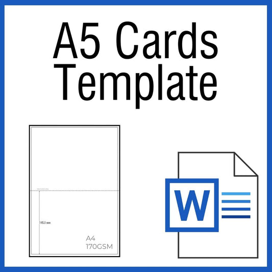 OfficeGear A5 Cards 2-Up: Printable Template [TA5-2]