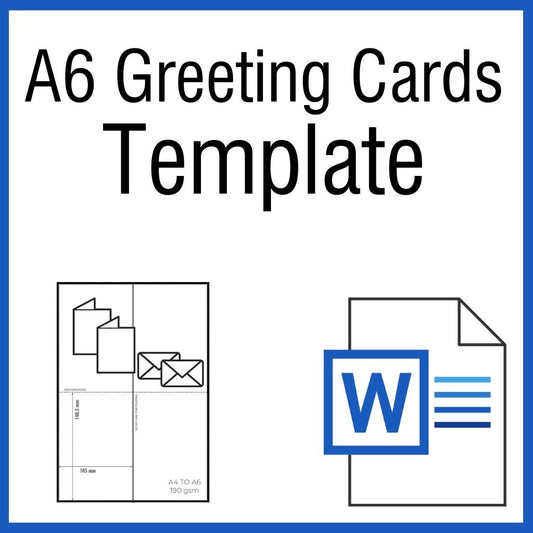 OfficeGear A6 Greeting Cards: Printable Template [TGC2]