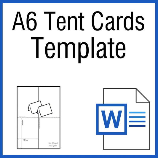 OfficeGear TentA6 Cards 2-Up Printable Template [TTT-2]