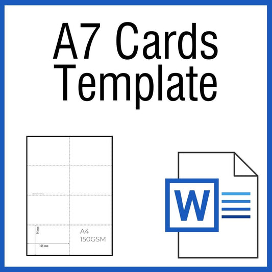 OfficeGear A7 Cards 8-Up: Printable Template [TA7-8]