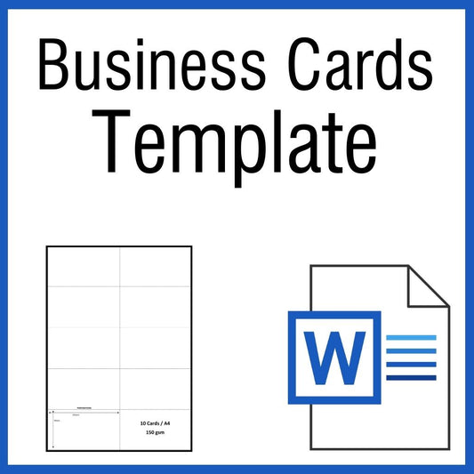OfficeGear Business Cards 10-Up: Printable Template [TBIZ-10]