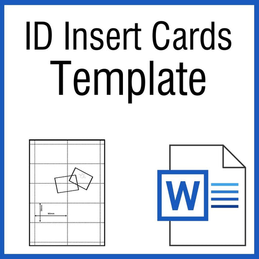 OfficeGear Name Badge Insert Cards 10-Up: Printable Template [TID-10]