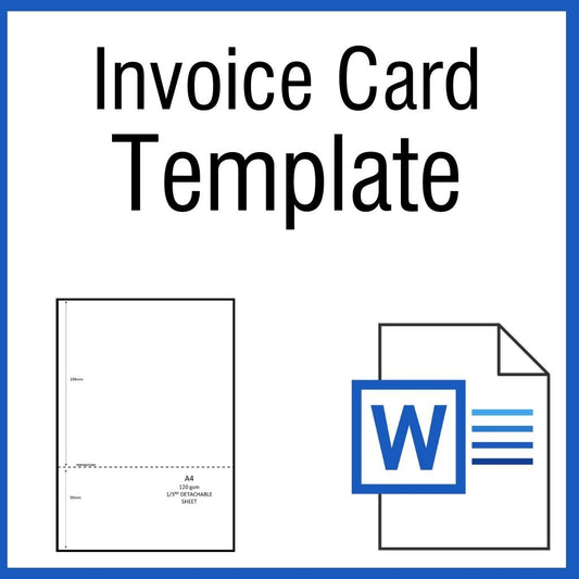 OfficeGear Invoice Cards: Printable Template [TINV-2]