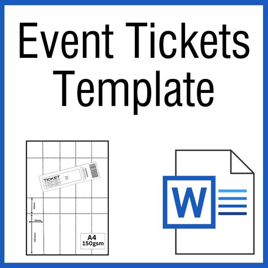 OfficeGear Event Tickets 10-Up: Printable Template [TEV-10]