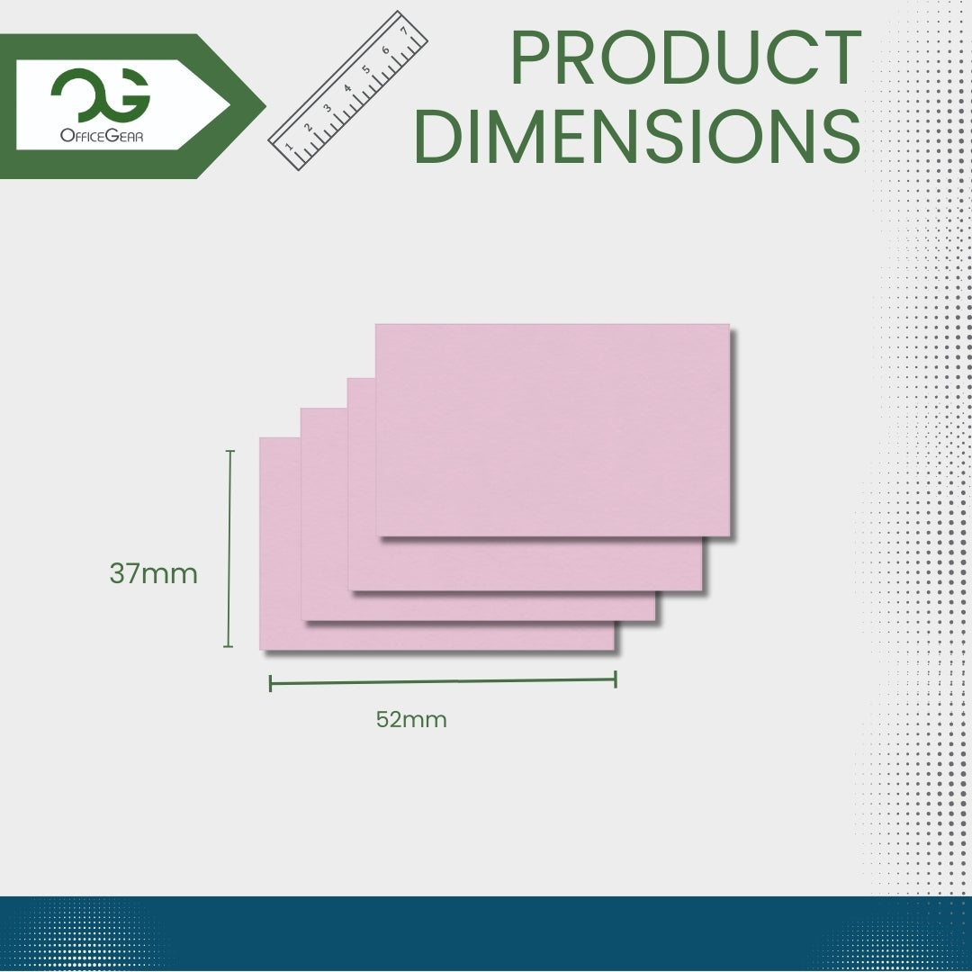 OfficeGear Pink Shelf Labels 32-Up: Perforated Printable Labels - 25 Sheets / 800 Labels with Free Template