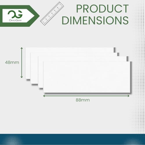 OfficeGear Barcode Price Label Cards 14-64 per A4 Sheet - White and Yellow