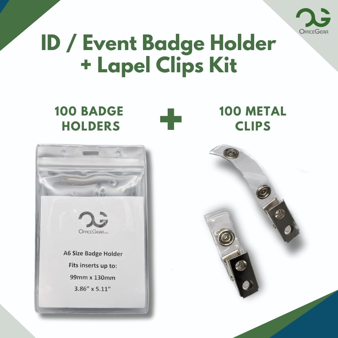 OfficeGear Event Badge Holder - A6 Size