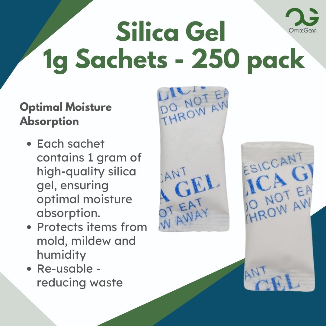 OfficeGear Silica Gel: 1 gram / 250pieces