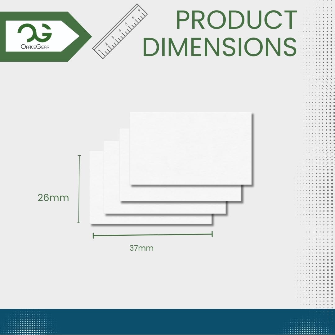 OfficeGear Shelf Labels 64-Up: Perforated Printable Labels - 25 Sheets / 1,600 Labels with Free Template