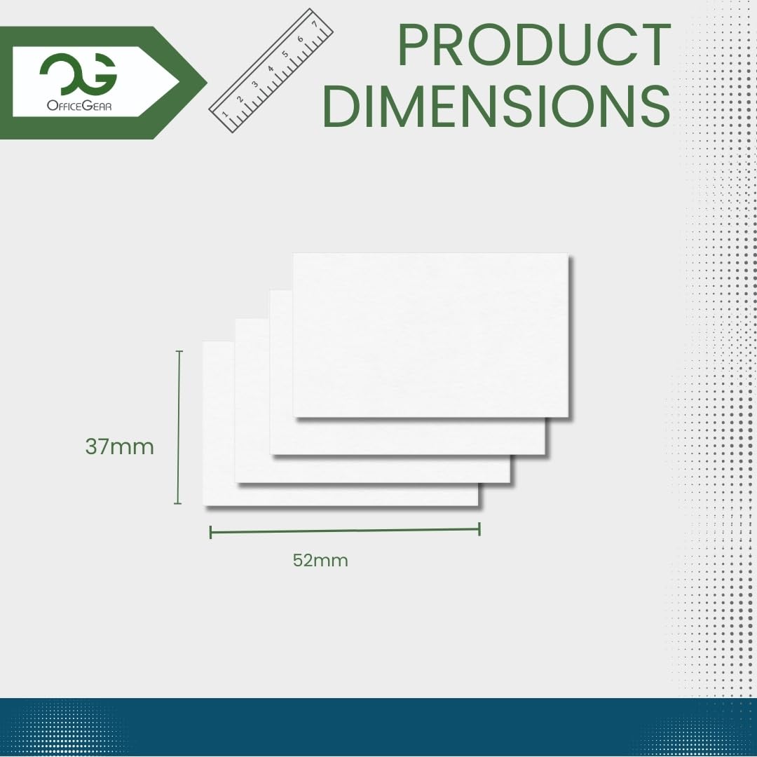 OfficeGear Shelf Labels 32-Up: Perforated Printable Labels - 25 Sheets / 800 Labels with Free Template