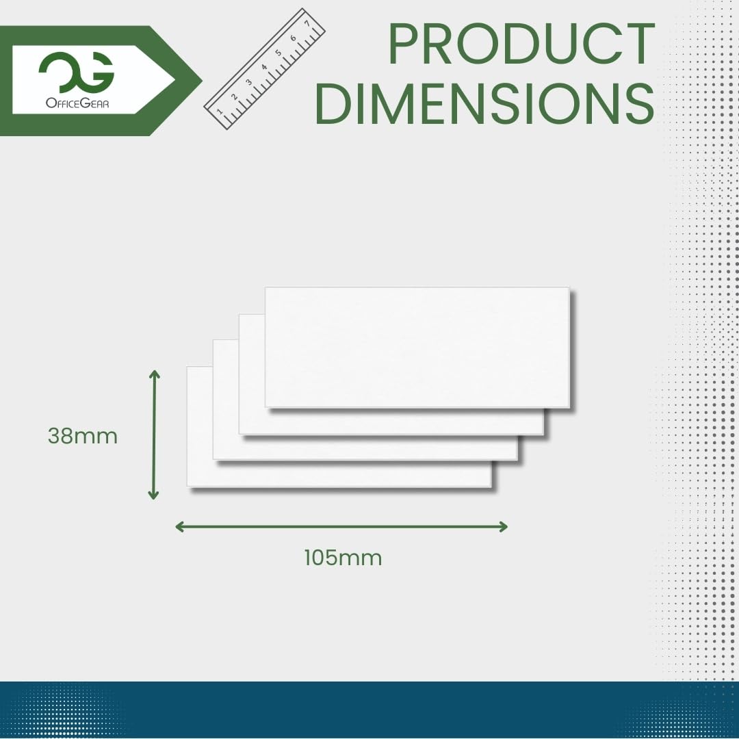 OfficeGear Shelf Labels 14-Up: Perforated Printable Labels - 25 Sheets / 350 Labels with Free Template