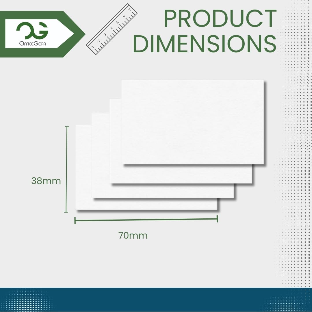 OfficeGear Shelf Labels 21-Up: Perforated Printable Labels - 25 Sheets / 525 Labels with Free Template