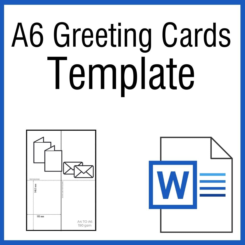 OfficeGear A6 Greeting Cards: Printable Template [TGC2]