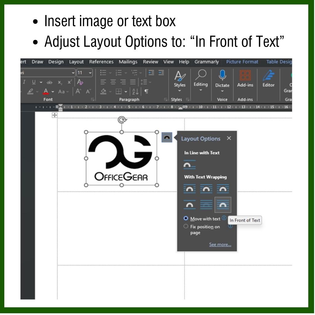 OfficeGear A6 Cards 4-Up: Printable Template [TA6-4]