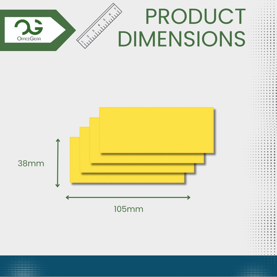 OfficeGear Shelf Labels 14-Up: Yellow Perforated Printable Labels - 25 Sheets / 350 Labels with Free Template